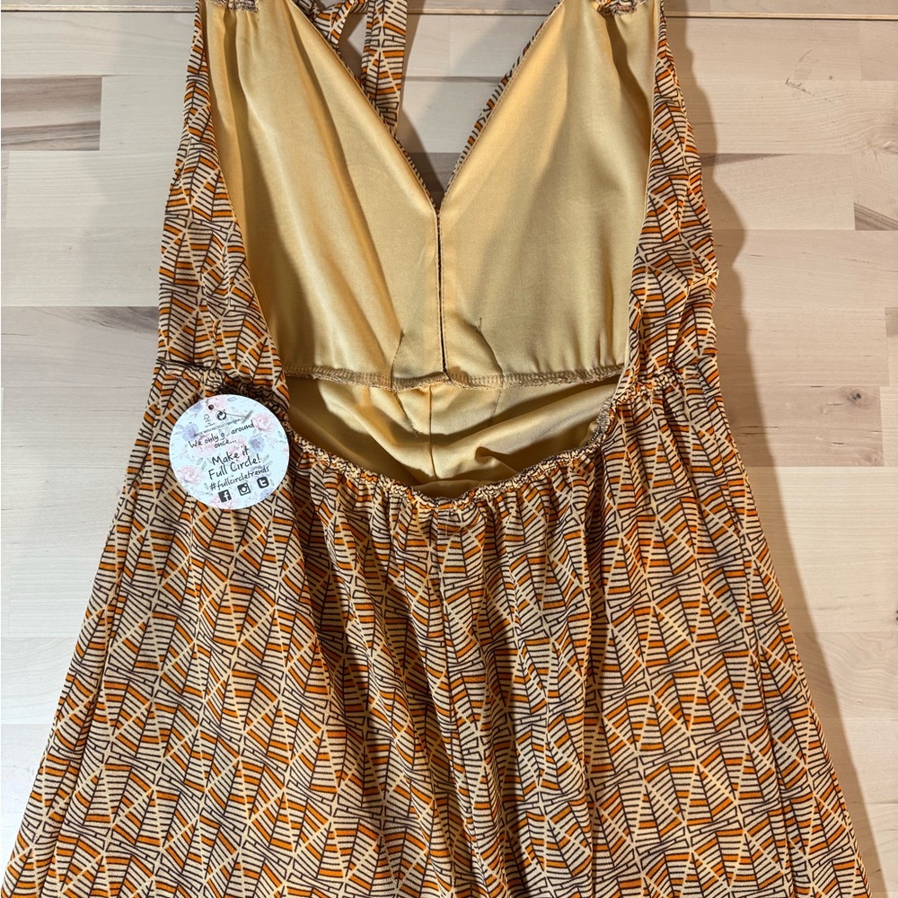 Geometric Patterned Beachy Jumpsuit - Picture 6 of 6